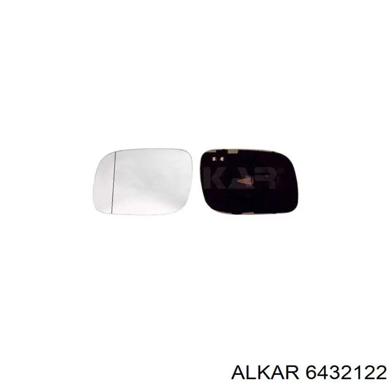 6432122 Alkar cristal de espejo retrovisor exterior derecho