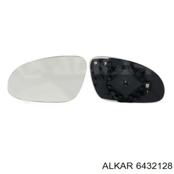 6432128 Alkar Cristal de espejo retrovisor derecho