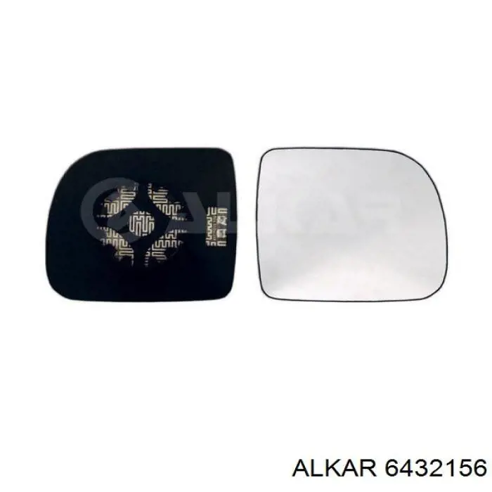 6432156 Alkar cristal de espejo retrovisor exterior derecho