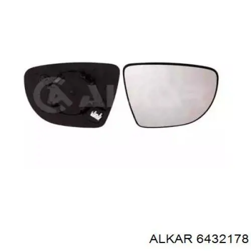 6432178 Alkar cristal de espejo retrovisor exterior derecho