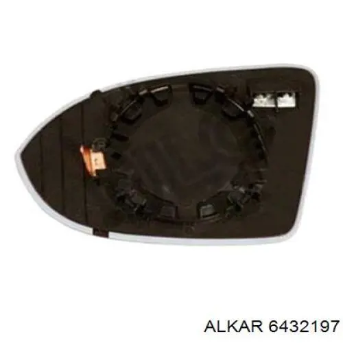 6432197 Alkar cristal de espejo retrovisor exterior derecho