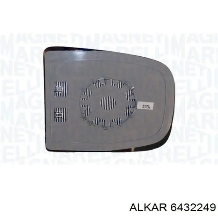 Cristal de espejo retrovisor derecho 6432249 Alkar