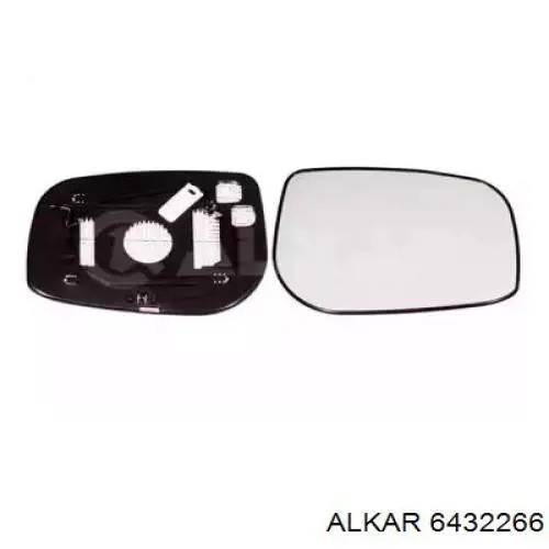 6432266 Alkar cristal de espejo retrovisor exterior derecho
