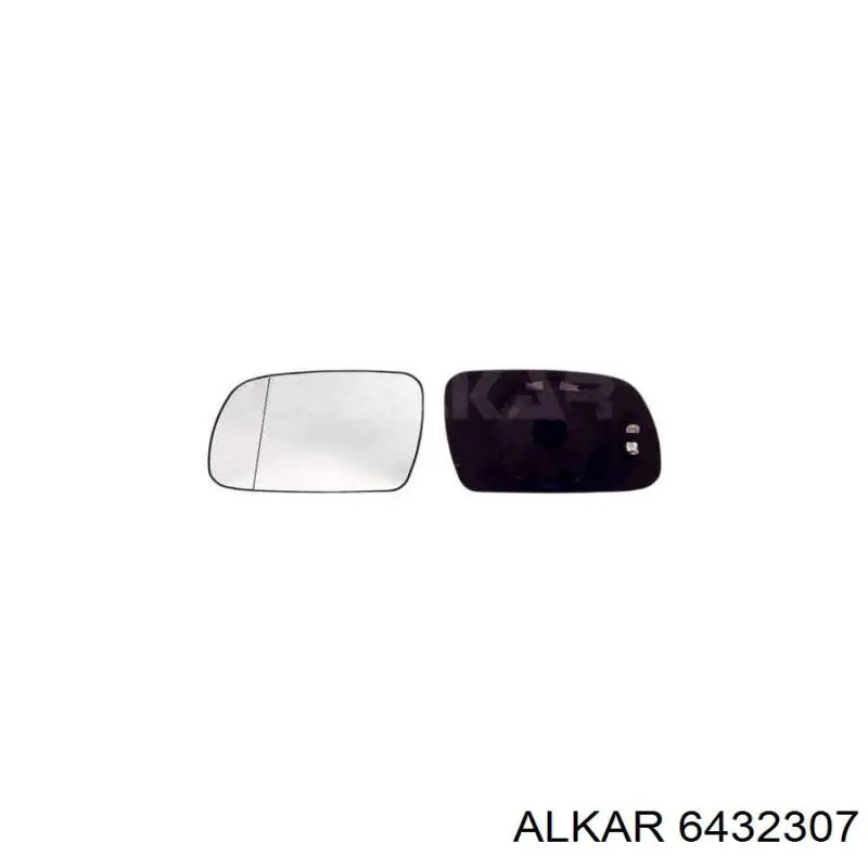 6432307 Alkar cristal de espejo retrovisor exterior derecho