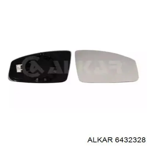 6432328 Alkar cristal de espejo retrovisor exterior derecho