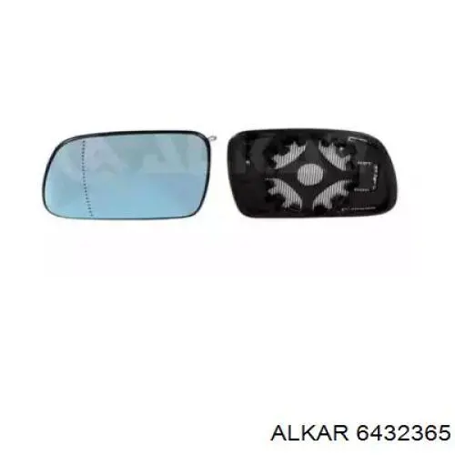 Cristal de espejo retrovisor derecho 6432365 Alkar