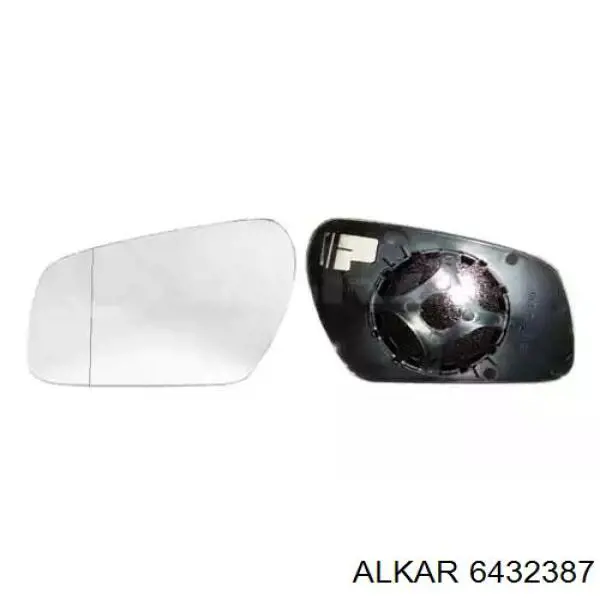 6432387 Alkar cristal de espejo retrovisor exterior derecho