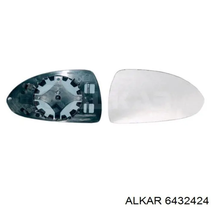Comprar 6432424 Alkar Cristal de espejo retrovisor derecho