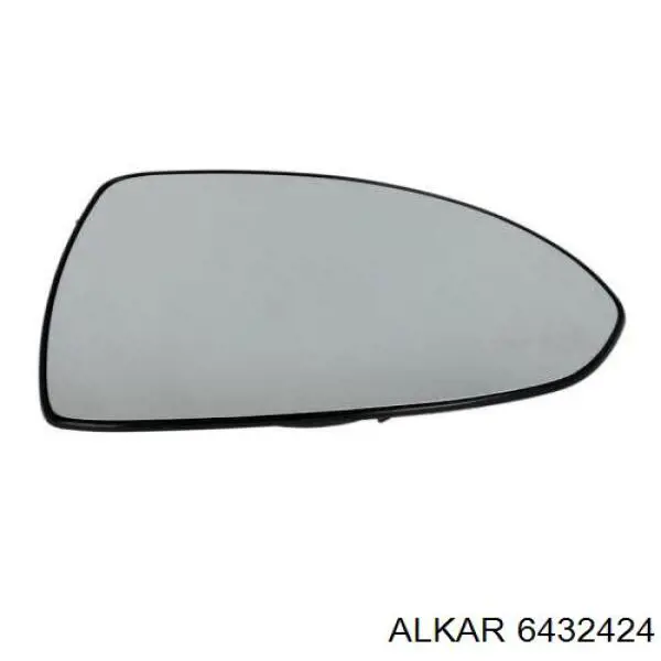 6432424 Alkar cristal de espejo retrovisor exterior derecho