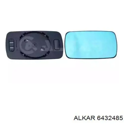 Cristal de espejo retrovisor derecho 6432485 Alkar