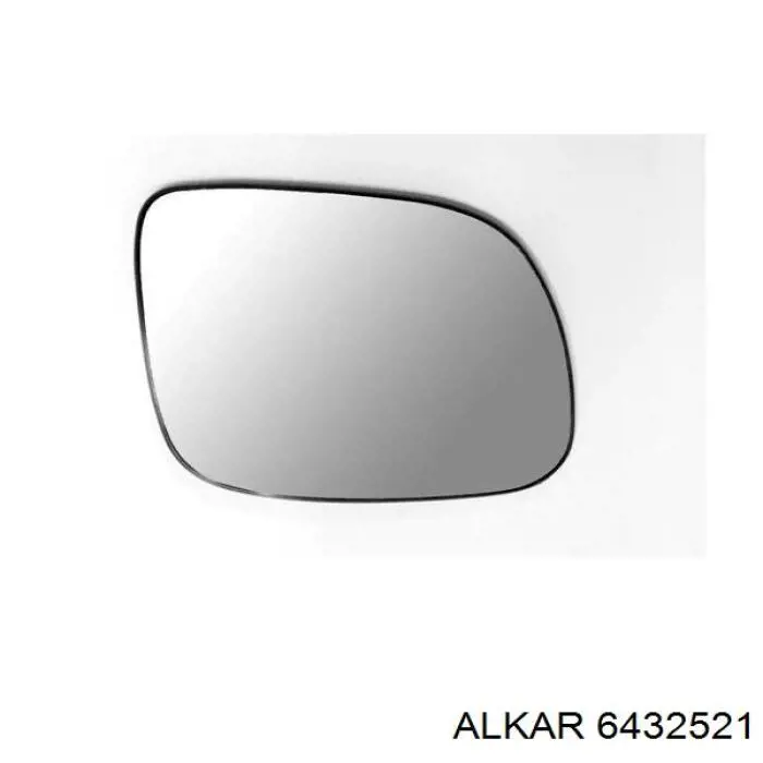 6432521 Alkar cristal de espejo retrovisor exterior derecho