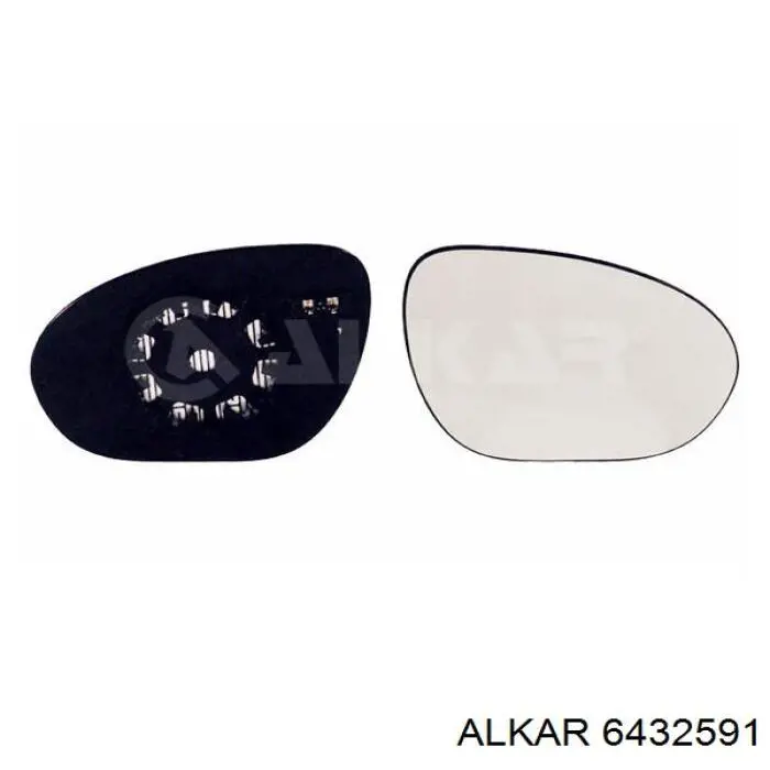 Cristal de espejo retrovisor derecho 30634720 Volvo