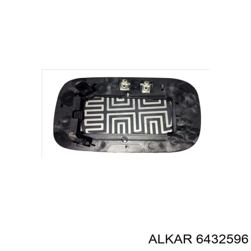 Cristal de espejo retrovisor derecho 6432596 Alkar