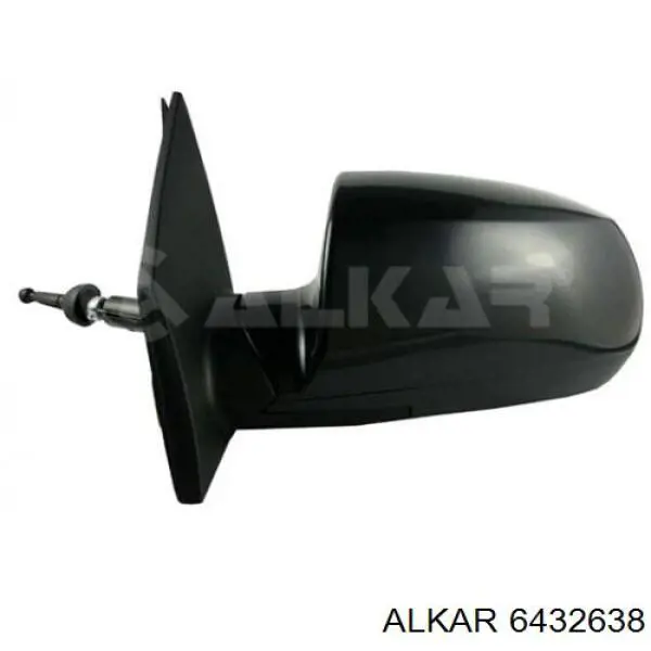 6432638 Alkar cristal de espejo retrovisor exterior derecho