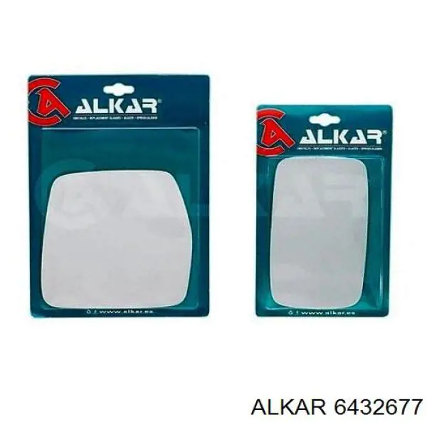 6432677 Alkar cristal de espejo retrovisor exterior derecho
