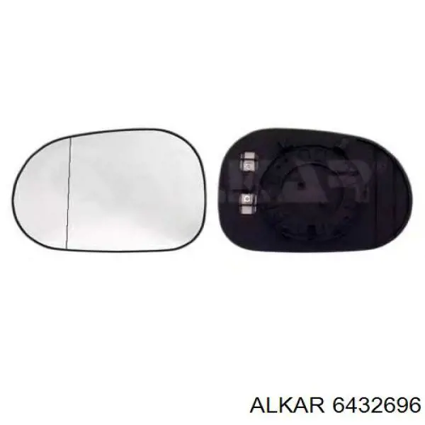 100 8187 Autotechteile cristal de espejo retrovisor exterior derecho