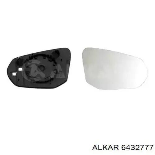 6432777 Alkar cristal de espejo retrovisor exterior derecho