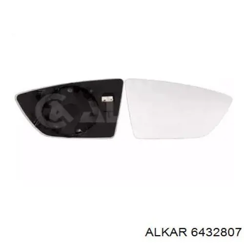 6432807 Alkar cristal de espejo retrovisor exterior derecho