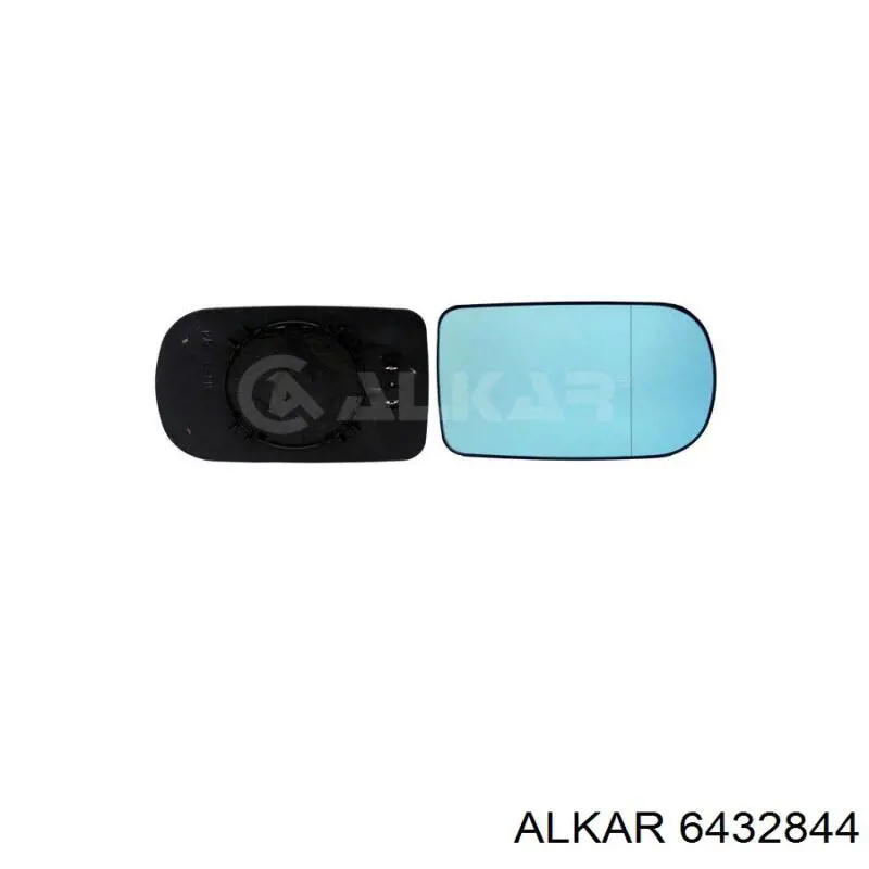 Cristal de espejo retrovisor derecho 6432844 Alkar
