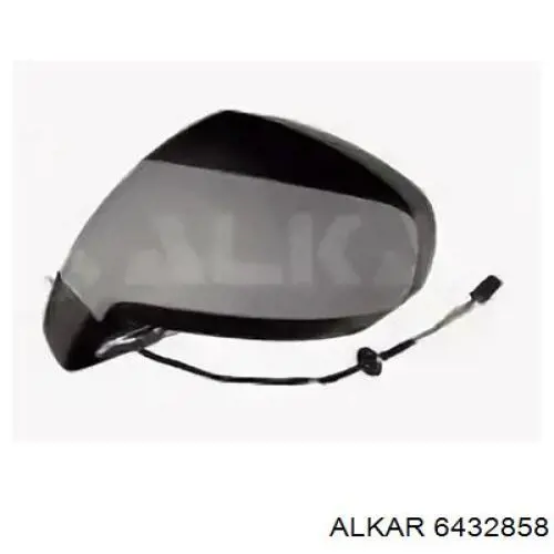 6432858 Alkar cristal de espejo retrovisor exterior derecho