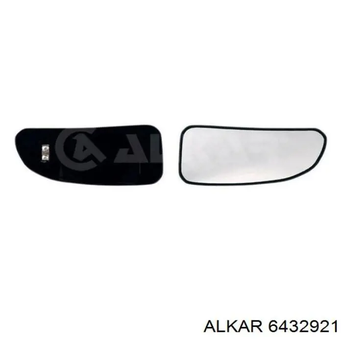 6432921 Alkar cristal de espejo retrovisor exterior derecho