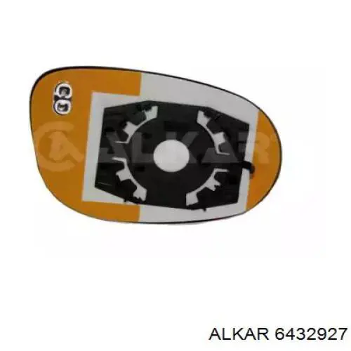 6432927 Alkar cristal de espejo retrovisor exterior derecho