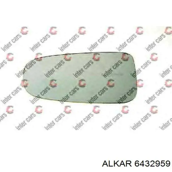 6432959 Alkar cristal de espejo retrovisor exterior derecho