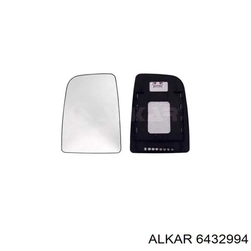 6432994 Alkar cristal de espejo retrovisor exterior derecho