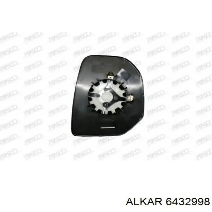 Cristal de espejo retrovisor derecho 6432998 Alkar