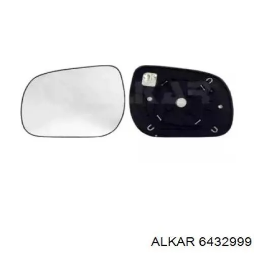 6432999 Alkar cristal de espejo retrovisor exterior derecho