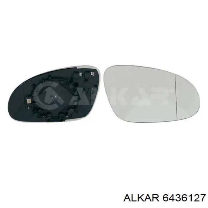 6436127 Alkar cristal de espejo retrovisor exterior derecho