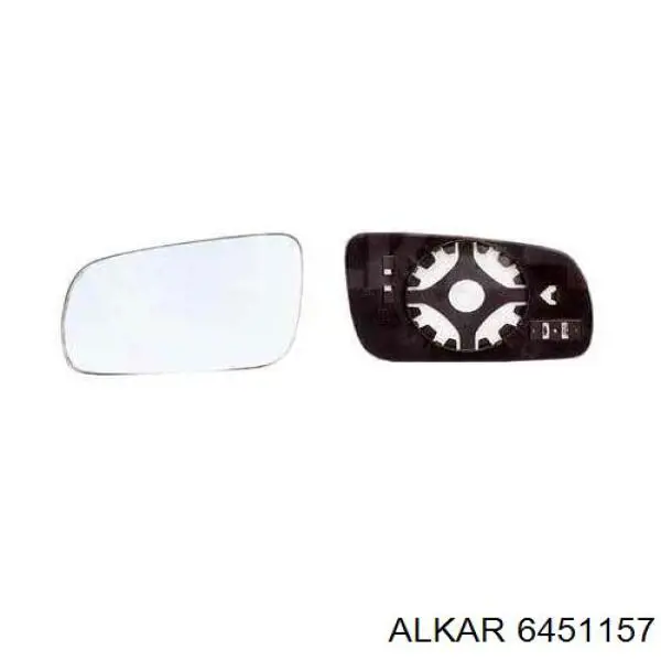 6451157 Alkar cristal de espejo retrovisor exterior izquierdo