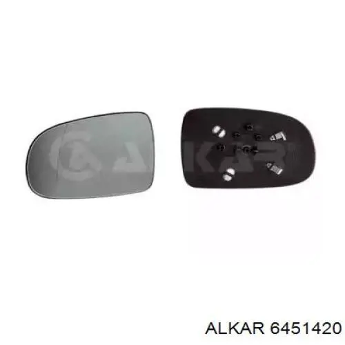 6451420 Alkar cristal de espejo retrovisor exterior izquierdo