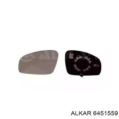 6451559 Alkar cristal de espejo retrovisor exterior izquierdo