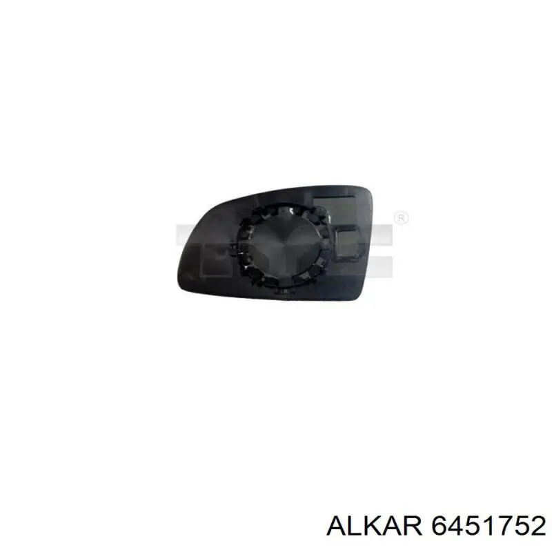 Cristal de espejo retrovisor exterior izquierdo 6451752 Alkar