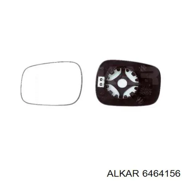 Cristal de espejo retrovisor exterior izquierdo 6464156 Alkar