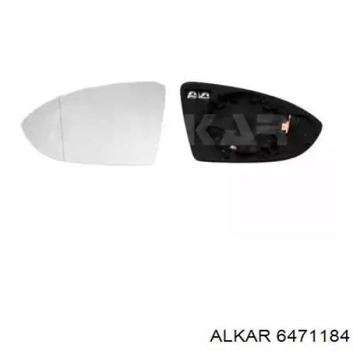 6471184 Alkar cristal de espejo retrovisor exterior izquierdo