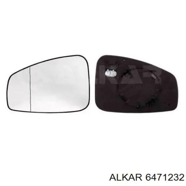 6471232 Alkar cristal de espejo retrovisor exterior izquierdo
