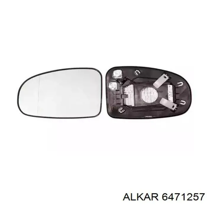 6471257 Alkar cristal de espejo retrovisor exterior izquierdo