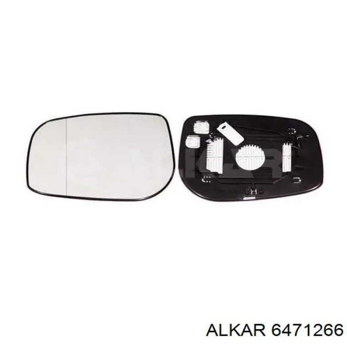 6471266 Alkar cristal de espejo retrovisor exterior izquierdo