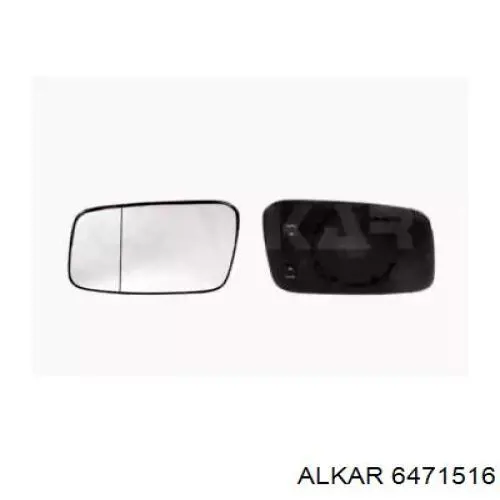 6471516 Alkar cristal de espejo retrovisor exterior izquierdo