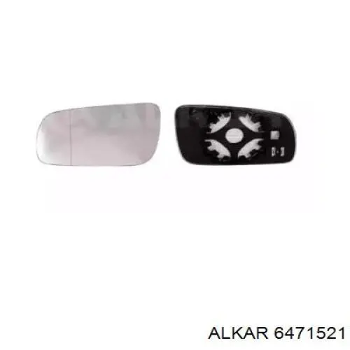 Cristal de Retrovisor Exterior Izquierdo Alkar 6471521