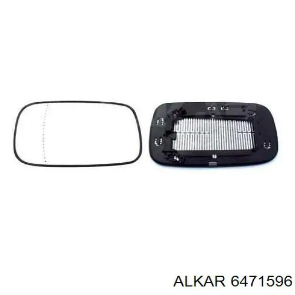 6471596 Alkar cristal de espejo retrovisor exterior izquierdo