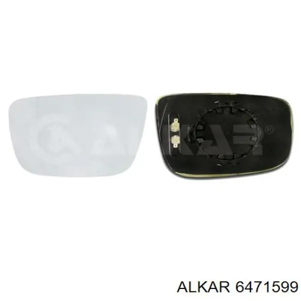 6471599 Alkar cristal de espejo retrovisor exterior izquierdo