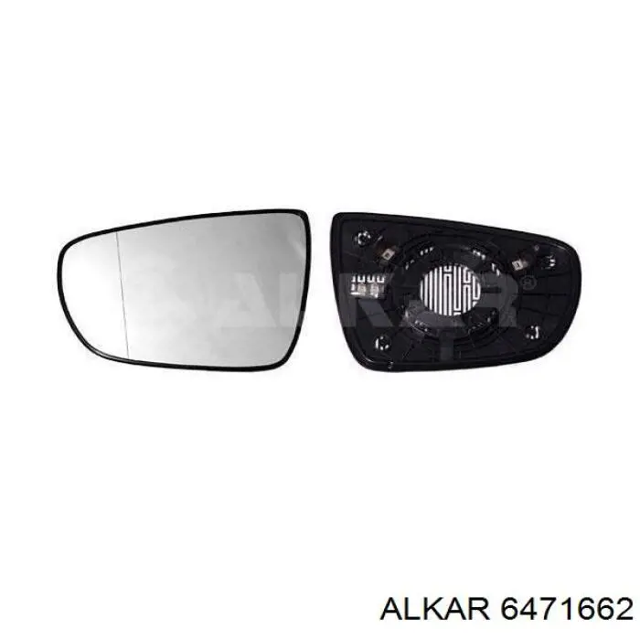 Cristal de Retrovisor Exterior Izquierdo para KIA Carens 