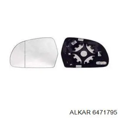 6471795 Alkar cristal de espejo retrovisor exterior izquierdo