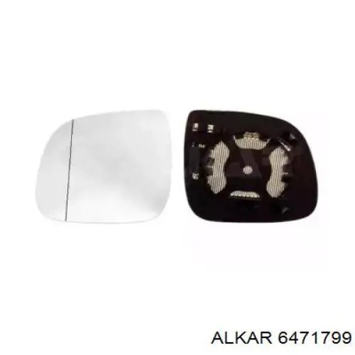 Cristal de espejo retrovisor exterior izquierdo 6471799 Alkar