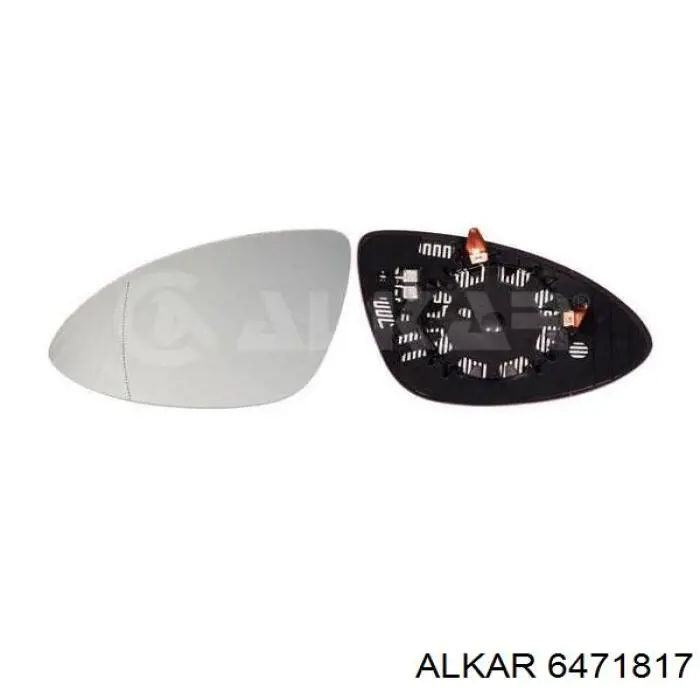 6471817 Alkar cristal de espejo retrovisor exterior izquierdo