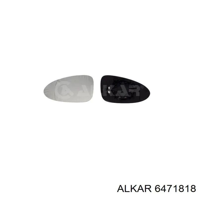 6471818 Alkar cristal de espejo retrovisor exterior izquierdo