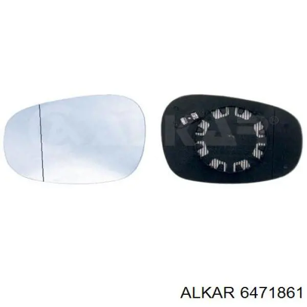 6471861 Alkar cristal de espejo retrovisor exterior izquierdo